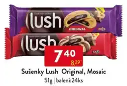 Qanto Sušenky Lush Original, Mosaic nabídka