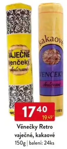 Qanto Věnečky Retro vaječné, kakaové nabídka