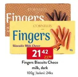 Qanto Fingers Biscuits Choco milk, dark nabídka