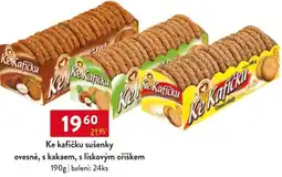 Qanto Ke kafíčku sušenky ovesné, s kakaem, s lískovým oříškem nabídka