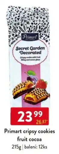 Qanto Primart cripsy cookies fruit cocoa nabídka