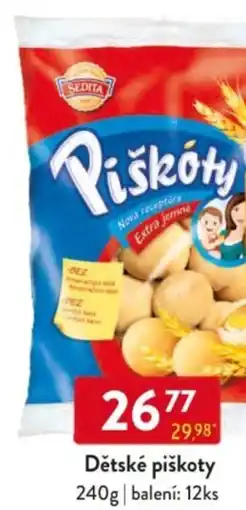 Qanto Dětské piškoty nabídka