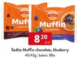 Qanto Sedita Muffin chocolate, blueberry nabídka