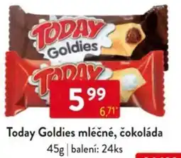 Qanto Today Goldies mléčné, čokoláda nabídka