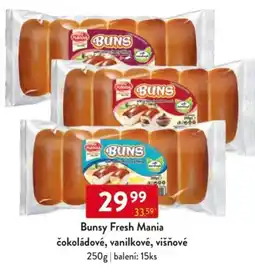 Qanto Bunsy Fresh Mania čokoládové, vanilkové, višňové nabídka