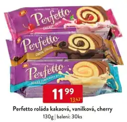 Qanto Perfetto roláda kakaová, vanilková, cherry nabídka