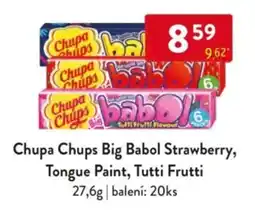 Qanto Chupa Chups Big Babol Strawberry, Tongue Paint, Tutti Frutti nabídka