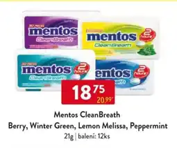 Qanto Mentos CleanBreath Berry, Winter Green, Lemon Melissa, Peppermint nabídka