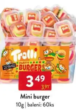 Qanto Mini burger nabídka