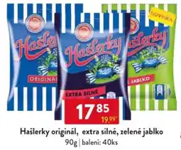 Qanto Hašlerky originál, extra silné, zelené jablko nabídka