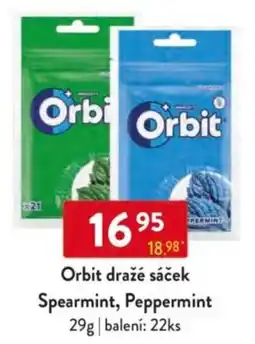 Qanto Orbit dražé sáček Spearmint, Peppermint nabídka