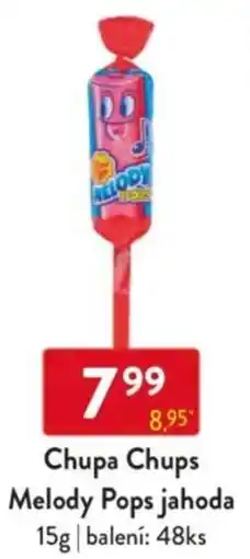 Qanto Chupa Chups Melody Pops jahoda nabídka