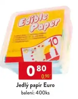 Qanto Jedlý papír Euro nabídka