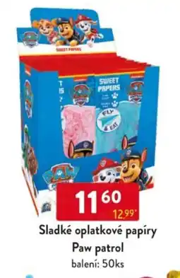 Qanto Sladké oplatkové papíry Paw patrol nabídka
