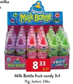 Qanto Milk Bottle fruit candy 3v1 nabídka