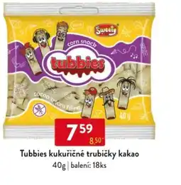 Qanto Tubbies kukuřičné trubičky kakao nabídka