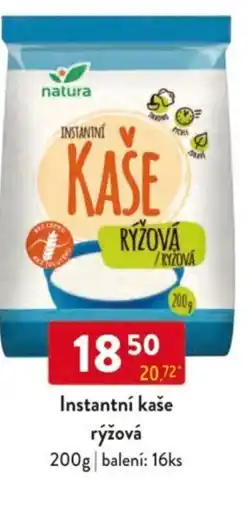 Qanto Natura Instantní kaše rýžová nabídka