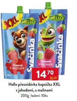 Qanto Hello přesnídávka kapsička XXL s jahodami, s malinami nabídka