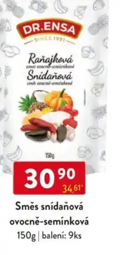 Qanto DR.ENSA Směs snídaňová ovocně-semínková nabídka