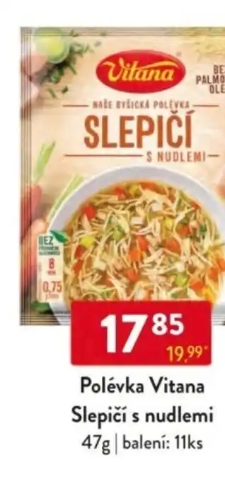 Qanto Polévka Vitana Slepičí s nudlemi nabídka