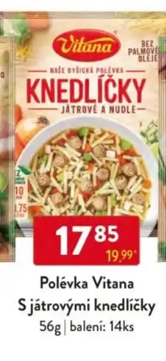 Qanto Polévka Vitana S játrovými knedlíčky nabídka