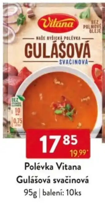 Qanto Polévka Vitana Gulášová svačinová nabídka