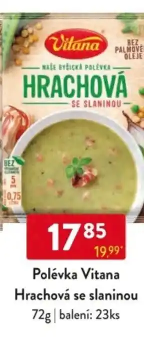 Qanto Polévka Vitana Hrachová se slaninou nabídka