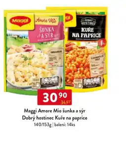 Qanto Maggi Amore Mio šunka a sýr Dobrý hostinec Kuře na paprice nabídka