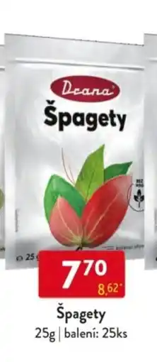 Qanto Špagety nabídka