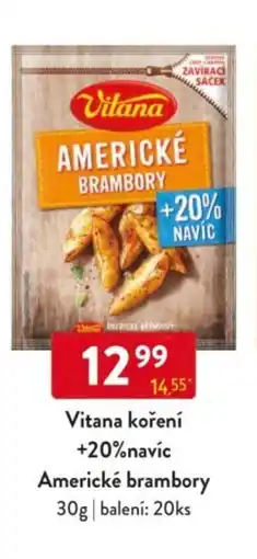 Qanto Vitana koření +20%navíc Americké brambory nabídka