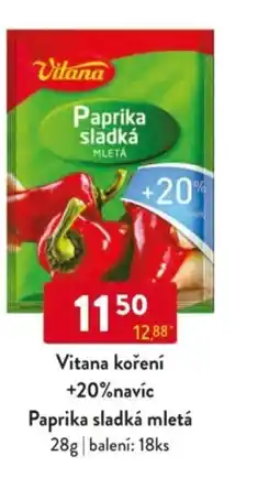 Qanto Vitana +20%navíc Paprika sladká mletá nabídka