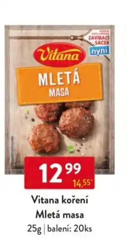 Qanto Vitana koření Mletá masa nabídka