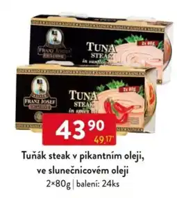 Qanto Tuňák steak v pikantním oleji, ve slunečnicovém oleji nabídka