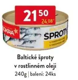 Qanto Baltické šproty v rostlinném oleji nabídka