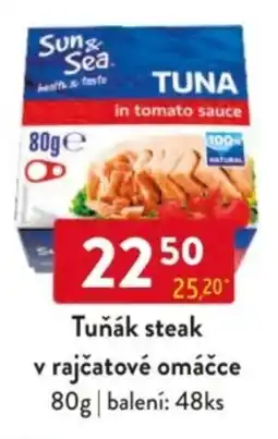 Qanto Tuňák steak v rajčatové omáčce nabídka