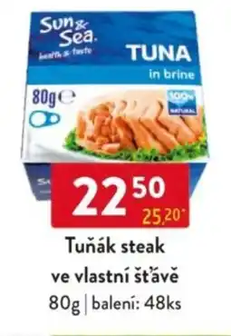 Qanto Tuňák steak ve vlastní šťávě nabídka