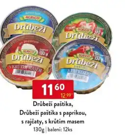 Qanto Drůbeží paštika, Drůbeží paštika s paprikou, s rajčaty, s krůtím masem nabídka