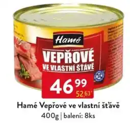 Qanto Hamé Vepřové ve vlastní šťávě nabídka