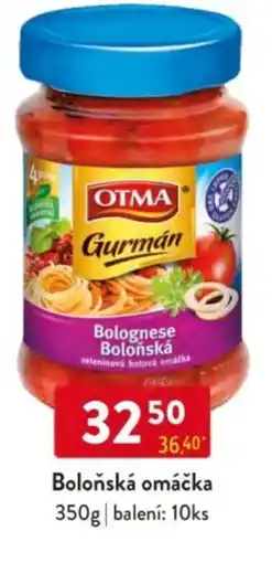 Qanto OTMA Boloňská omáčka nabídka