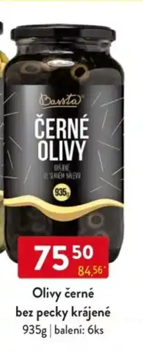 Qanto Bassta Olivy černé bez pecky krájené nabídka