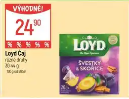 Globus LOYD ČAJ nabídka