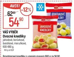 Globus VÁŠ VÝBĚR Ovocné knedlíky nabídka