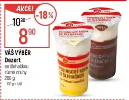 Globus Váš výběr Dezert se šlehačkou nabídka