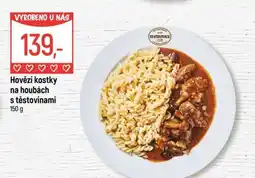 Globus Hovězí kostky na houbách s těstovinami nabídka