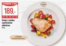 Globus Steak z tuňáka s grilovanou zeleninou nabídka