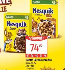 Globus Nestlé Dětské cereálie nabídka
