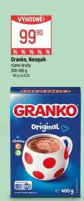 Globus Granko, Nesquik nabídka