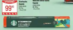 Globus Starbucks kapsle nabídka