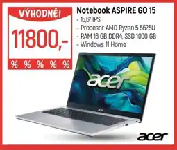 Globus Notebook ASPIRE GO 15 nabídka