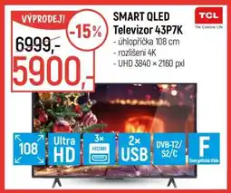 Globus SMART QLED Televizor 43P7K nabídka